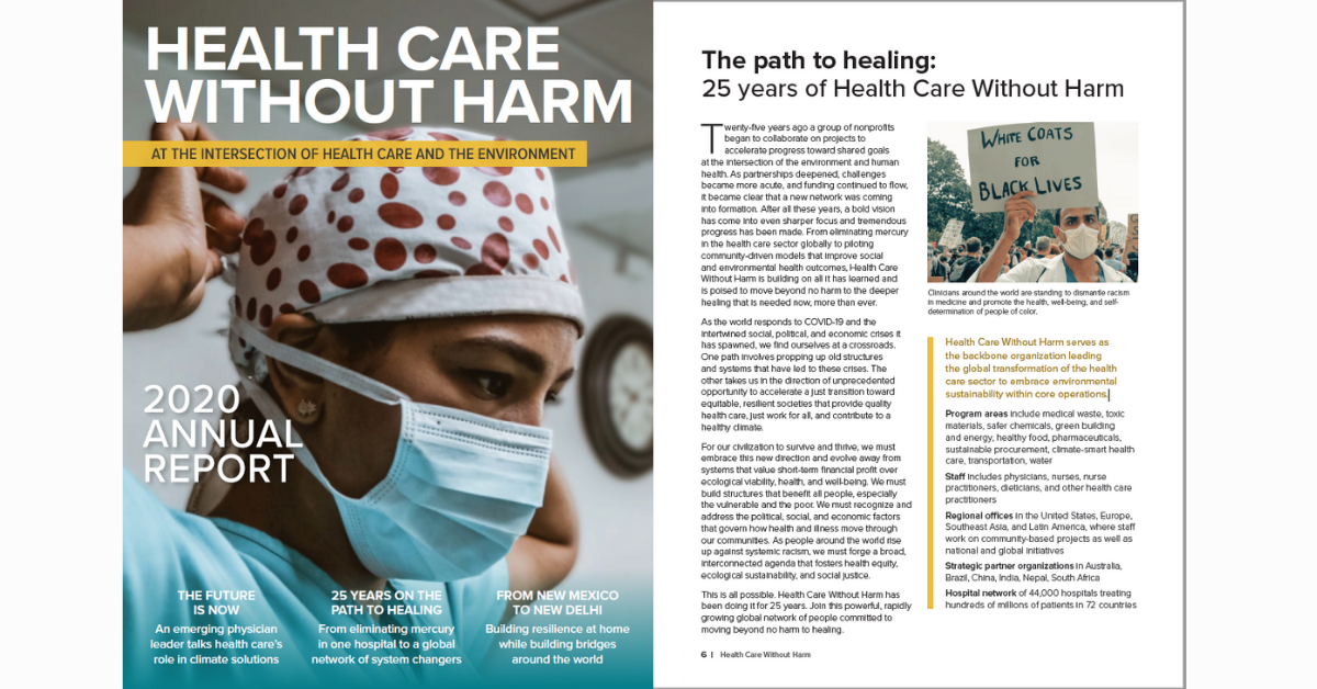 Health Care Without Harm annual report