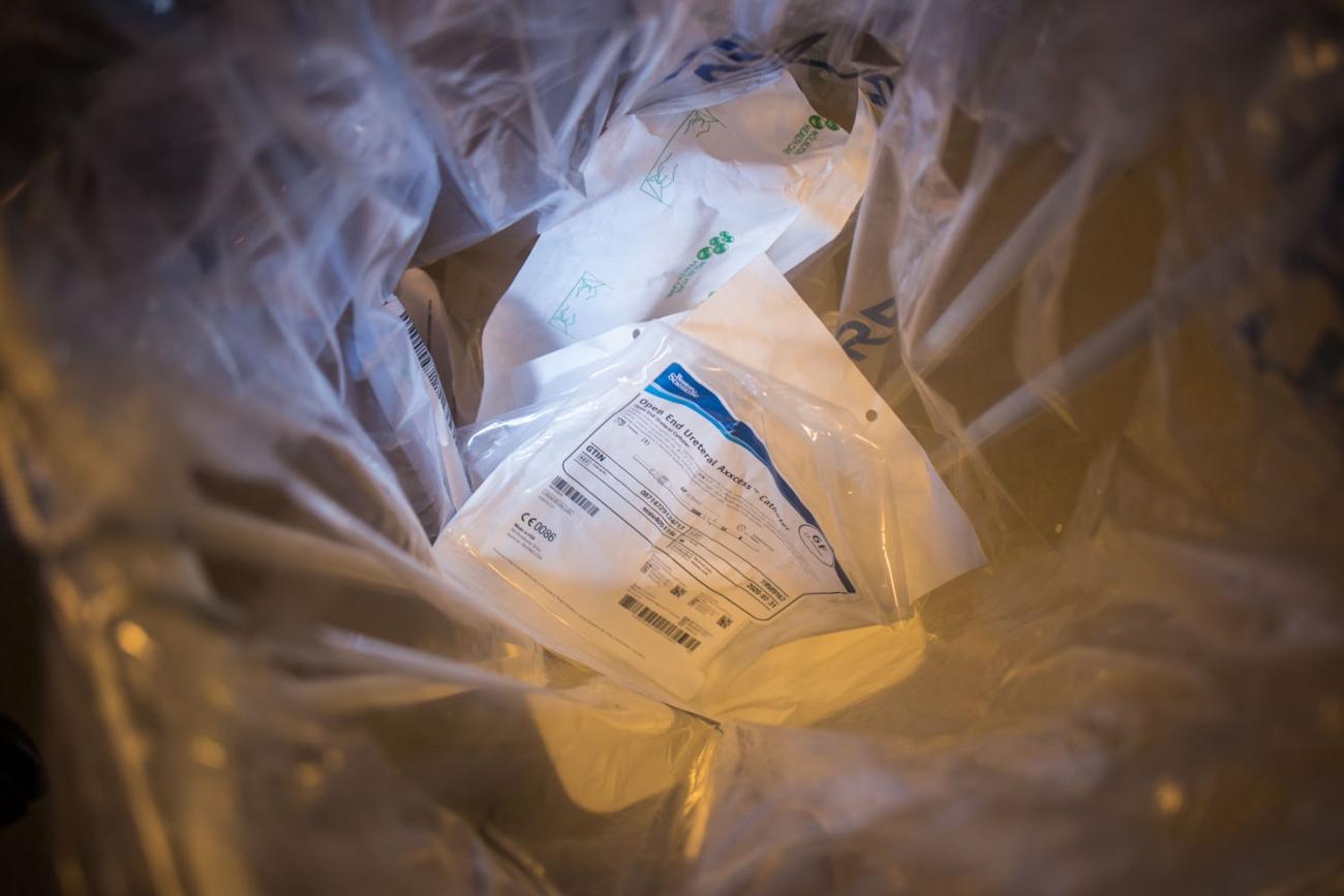 Given the right design, plastic packaging for medical devices can be high-quality and therefore recyclable. Photo: Michael Harder, Aarhaus University Hospital.