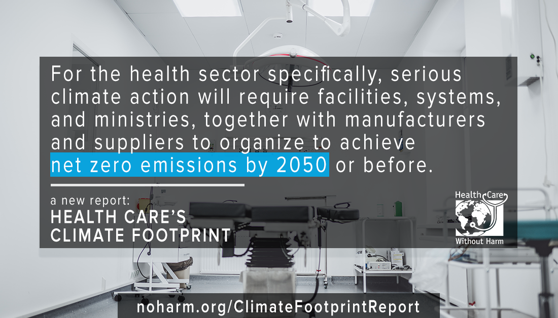 health care's climate footprint