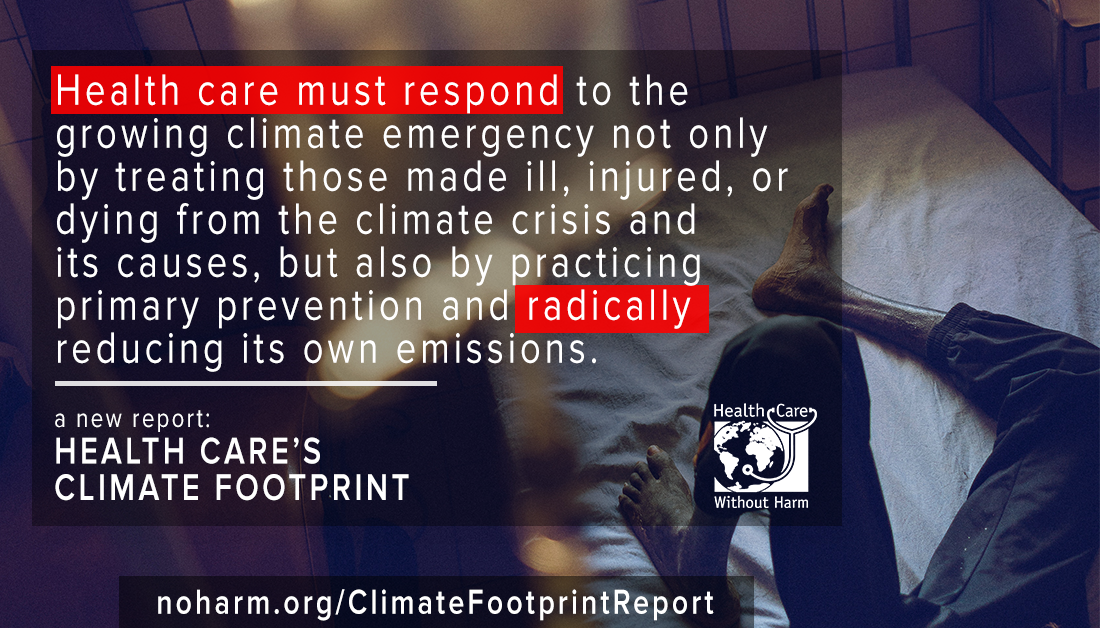 health care's climate footprint