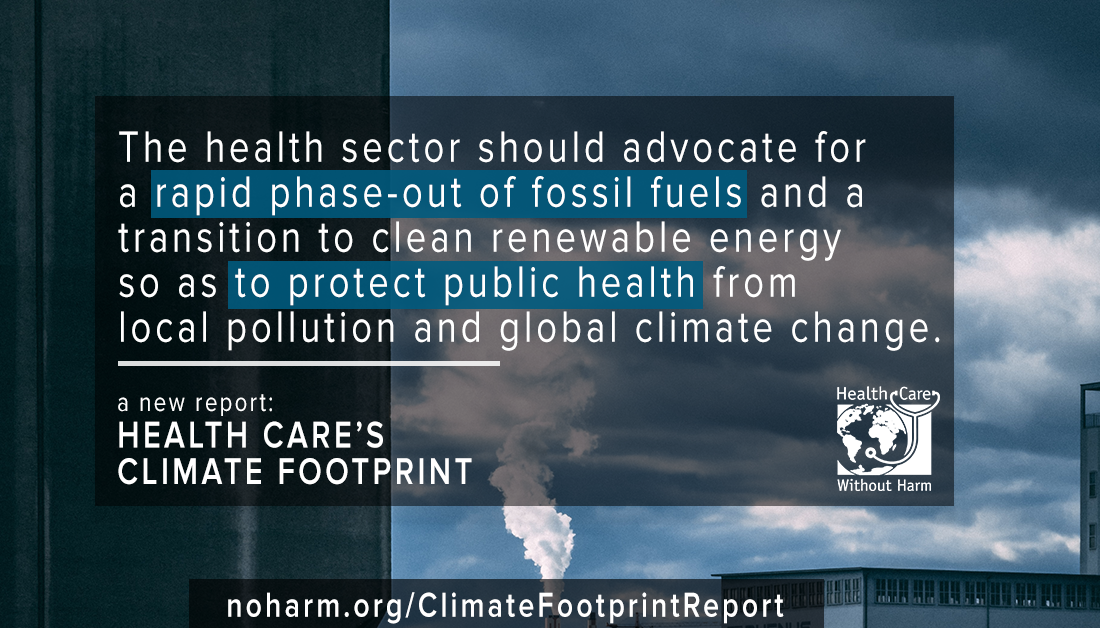 health care's climate footprint